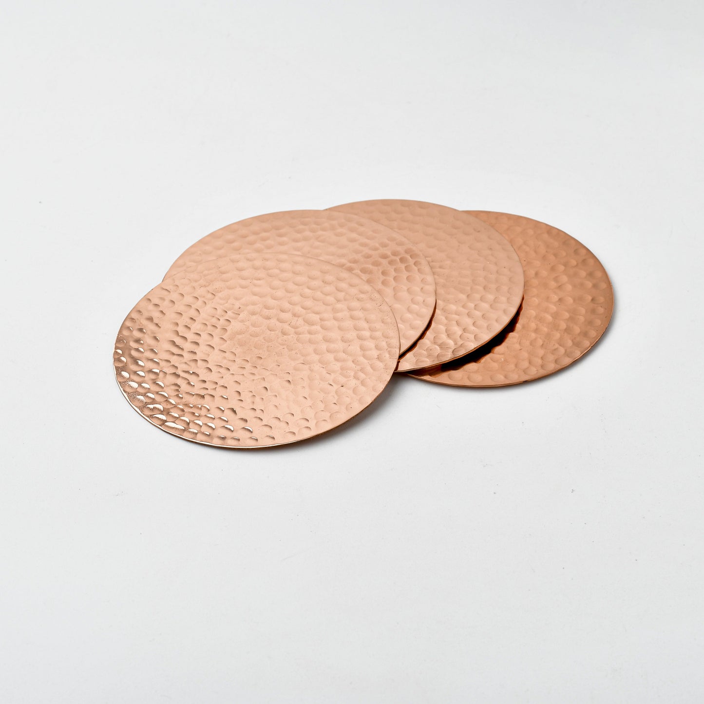 🎁 Pure Copper Coasters - Set of 4 (100% off)